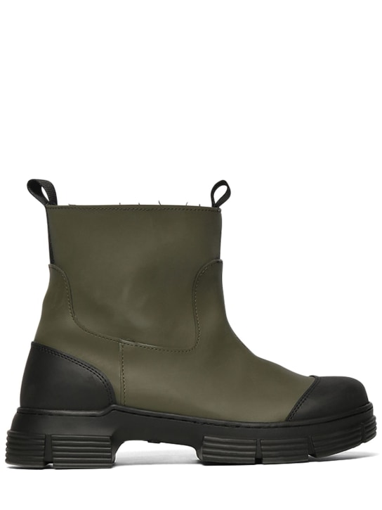 GANNI - 40mm hohe Stiefeletten aus recyceltem Gummi