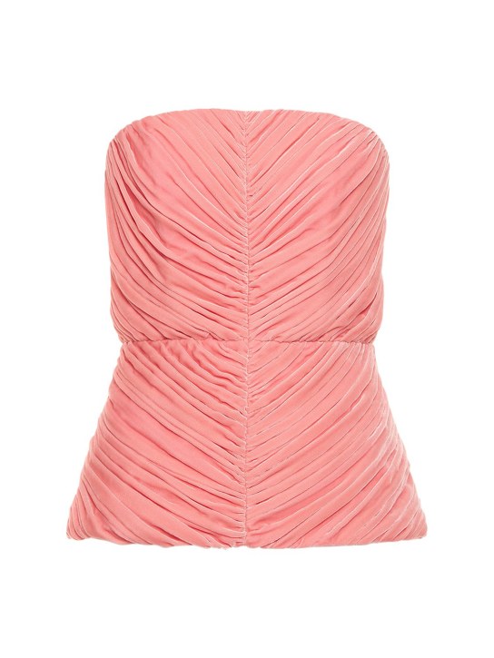 Stella McCartney - Corsetto drappeggiato in velluto