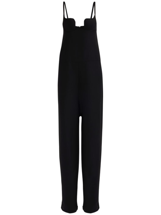 Valentino - Wool & silk crepe couture jumpsuit