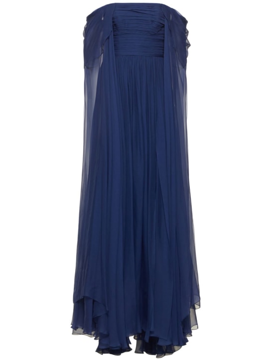 Zuhair Murad - Vestito in chiffon di seta drappeggiato