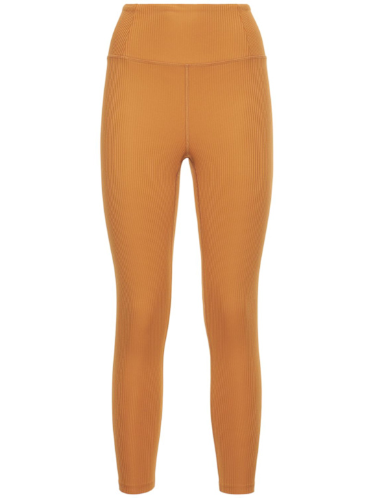 Girlfriend Collective: Leggings vita alta in techno a costine