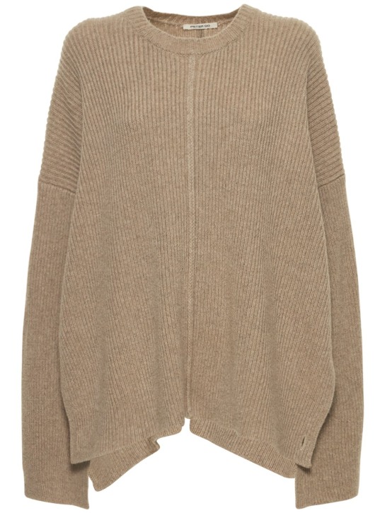 Peter Do: Pull cape en maille de cachemire et laine