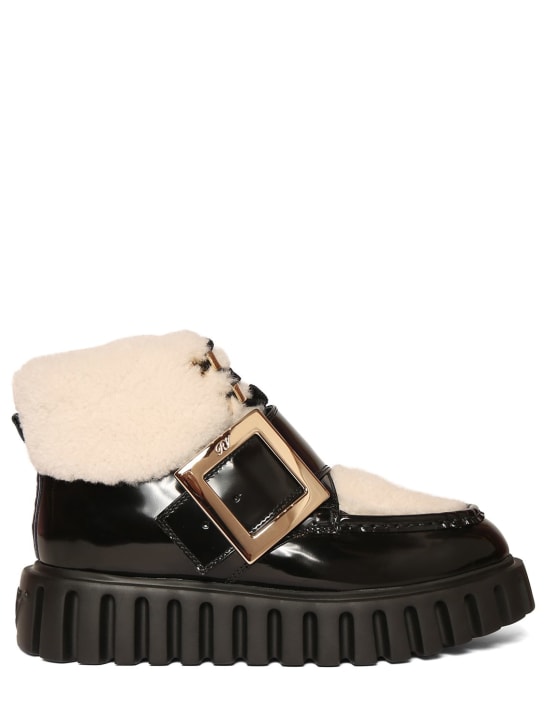 Roger Vivier - 35mm hohe Shearling-Stiefel „Viv Go-Thick“