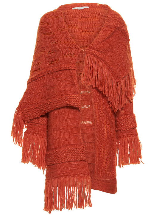 Stella McCartney - Cappotto Airy in maglia di misto alpaca