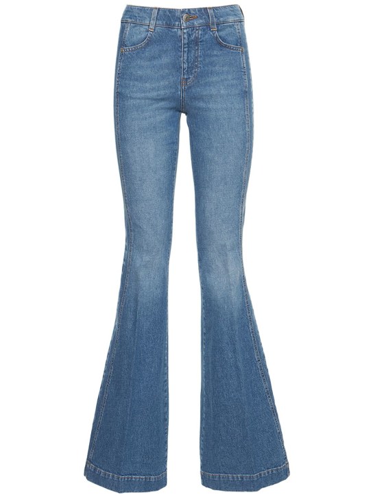 Stella McCartney: Jeans 70's in denim di cotone stretch
