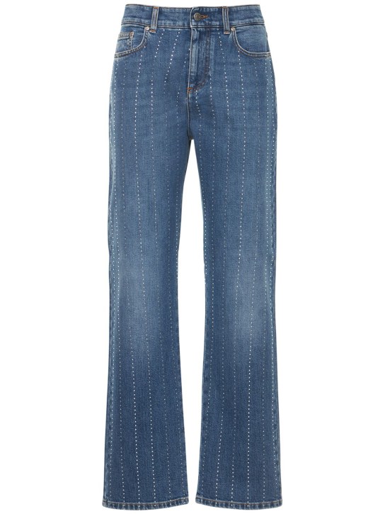 Stella McCartney - Jeans dritti in denim di cotone