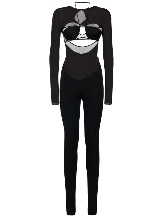 Nensi Dojaka - Jumpsuit aus Jersey und Tüll