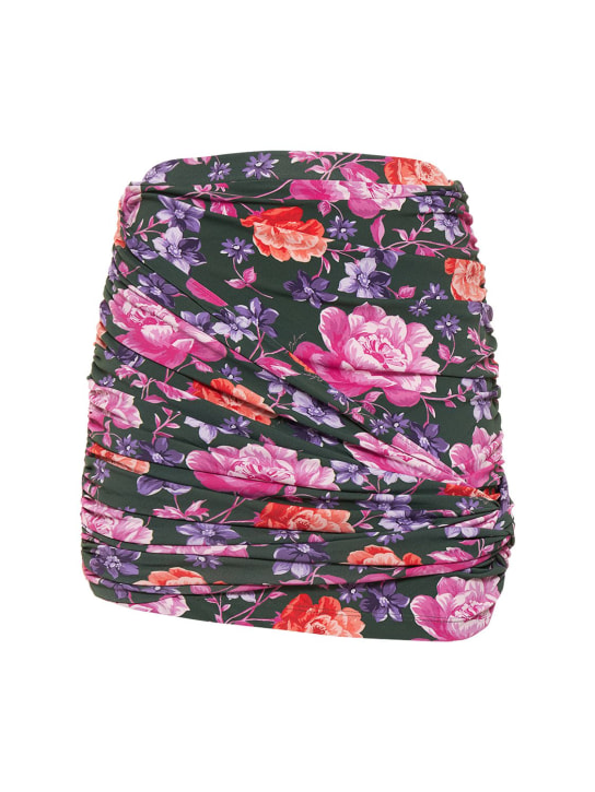 Magda Butrym - LVR Exclusive Minifalda drapeada estampada