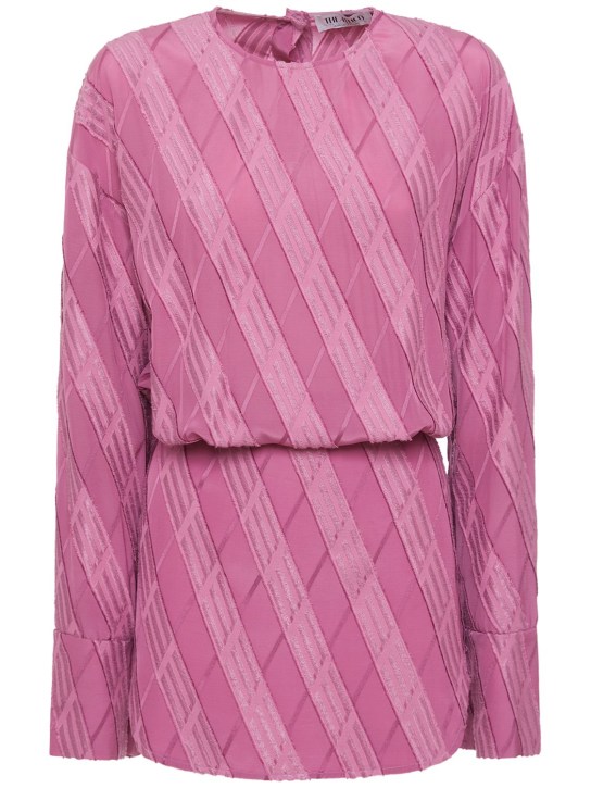 The Attico - Logo jacquard mini dress