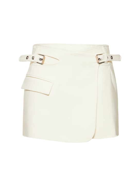 Dion Lee - Jupe courte en laine mélangée interlock