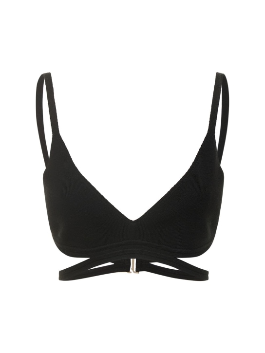 Dion Lee - Soutien-gorge en laine mérinos mélangée ajourée
