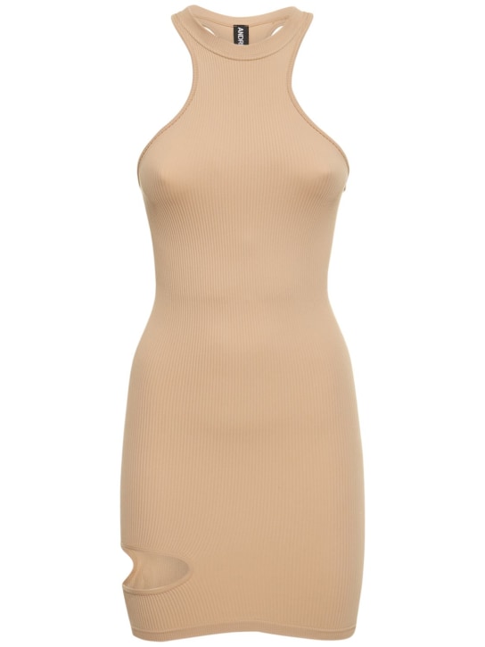 Andreadamo - Robe courte ajourée en jersey stretch