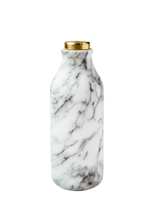 Editions Milano: Bouteille en marbre Arabescato Mr Bottle