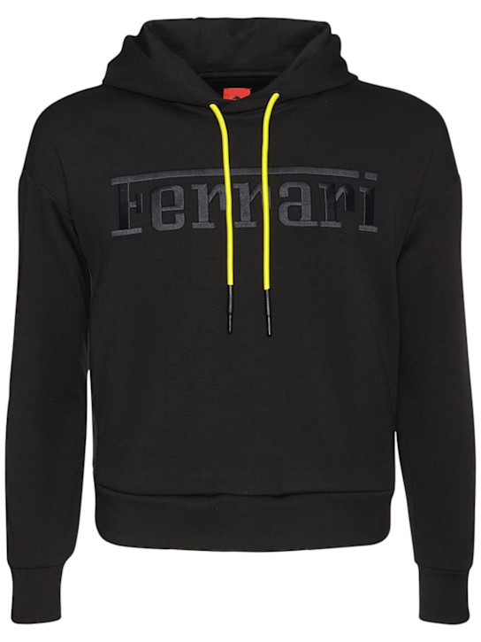Ferrari - Sweat-shirt en scuba technique fluide à capuche