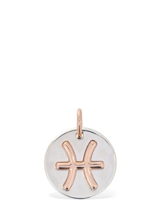 DoDo - 9kt Rose gold & silver Pisces charm