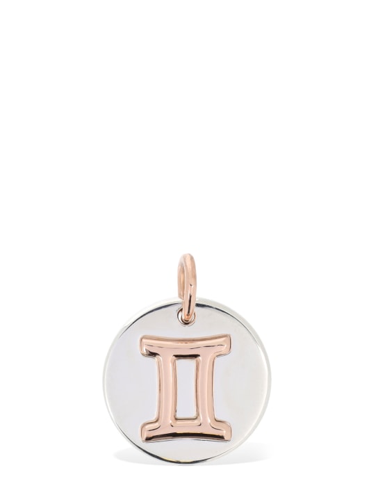 DoDo - 9kt Rose gold & silver Gemini charm