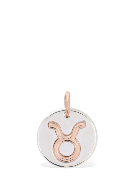 DoDo - 9kt Rose gold & silver Taurus charm