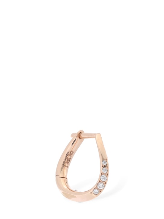 DoDo - 9kt Rose gold & diamond mono earring
