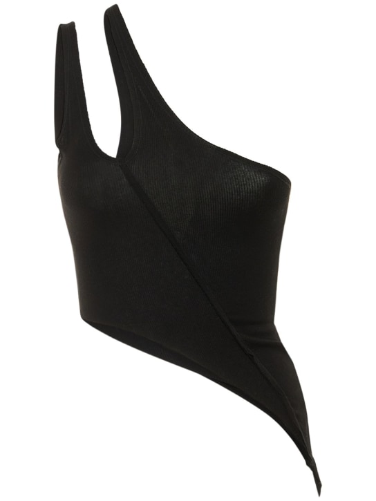 Sami Miro Vintage - Tank top asimmetrico monospalla in jersey