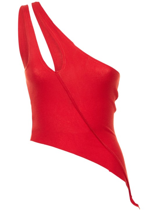 Sami Miro Vintage - Tank top asimmetrico monospalla in jersey