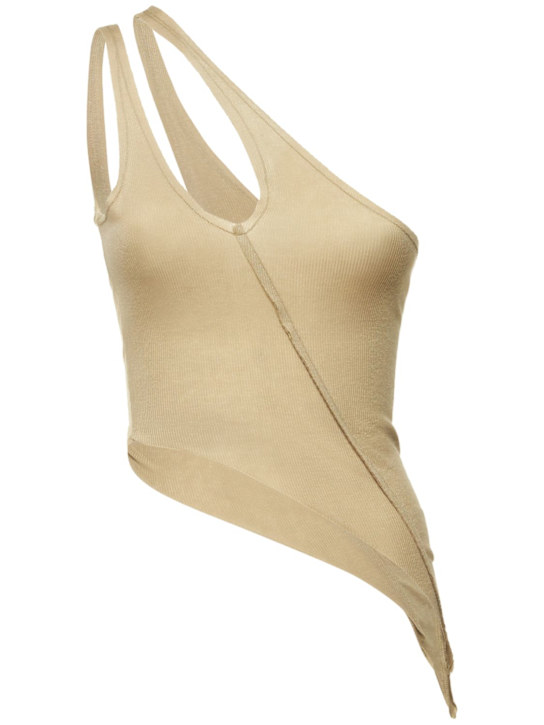 Sami Miro Vintage - Tank top asimmetrico monospalla in jersey