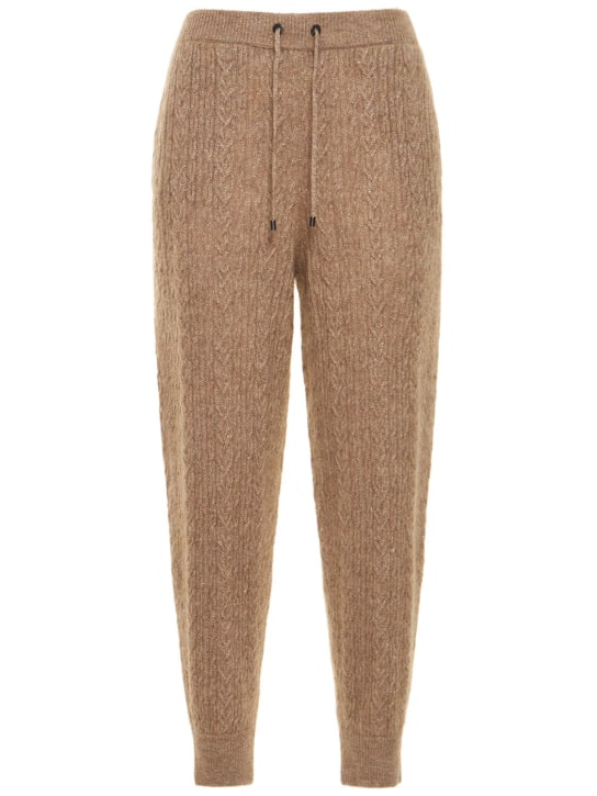 Brunello Cucinelli - Lurex & mohair blend jogger pants