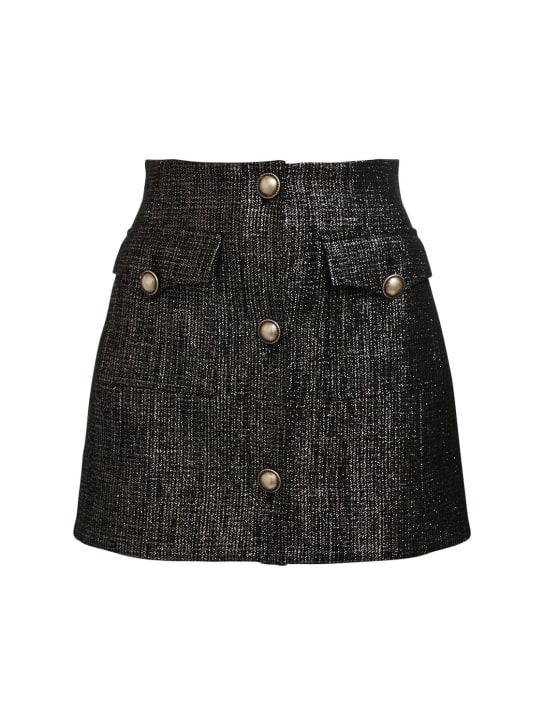 Alessandra Rich - Tweed lurex mini skirt