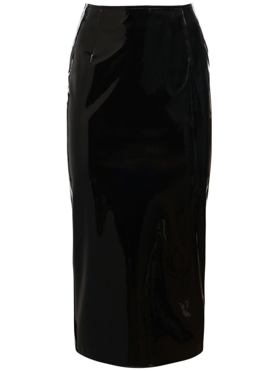 Alessandra Rich - Latex midi skirt