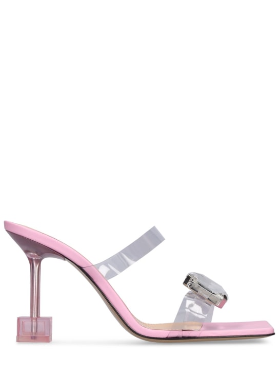 Mach & Mach: Mules in PVC con decorazioni 95mm