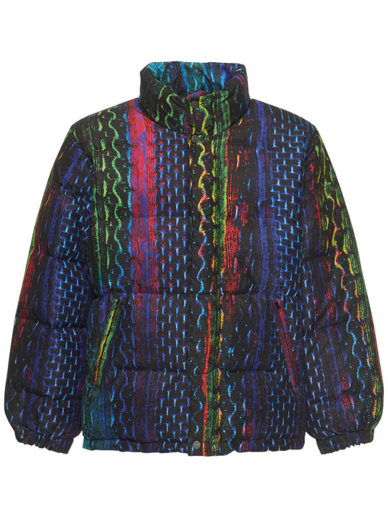 Agr - Snake print nylon down jacket