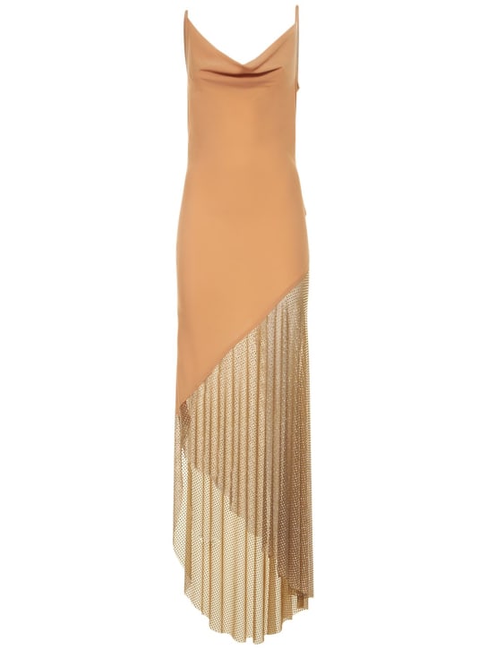 Giuseppe Di Morabito: Vestito midi in crepe de chine stampato
