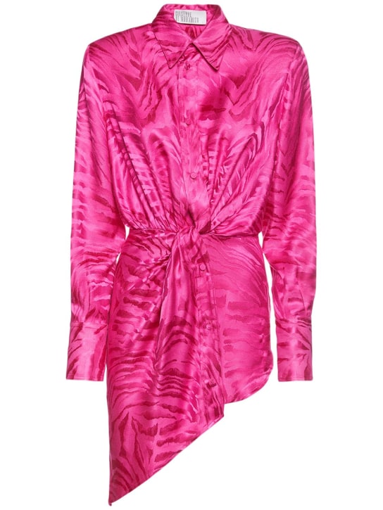 Giuseppe Di Morabito: Vestido mini de viscosa jacquard
