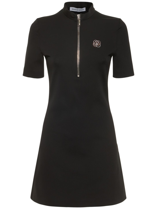 Mach & Mach: BODYCON-MINIKLEID AUS VISKOSE