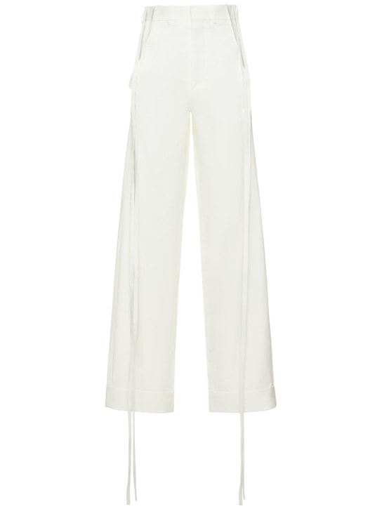 Ann Demeulemeester - Gewachste Baumwollhosen „Anneke“