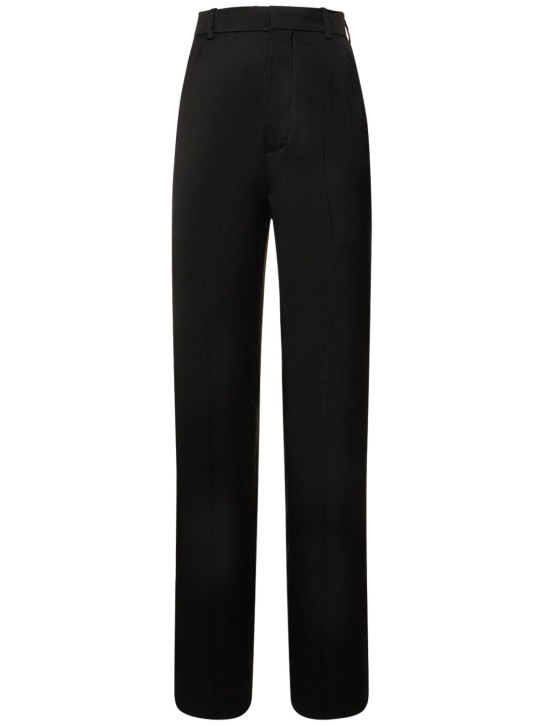 Ann Demeulemeester - Gerade Satinhose mit hohem Bund „Gertie“