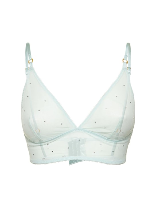 Stella McCartney: Embellished mesh soft cup bra