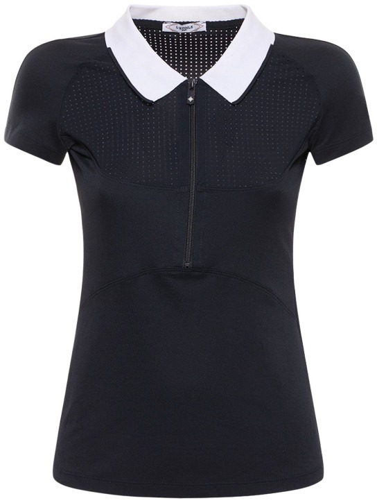 L'etoile Sport - Polo zippé en mesh