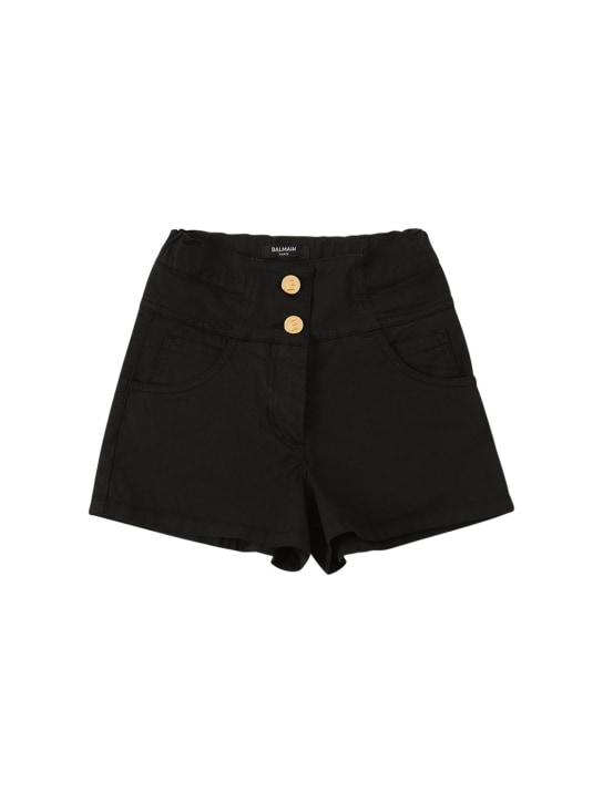 Balmain: SHORTS AUS BAUMWOLLTWILL
