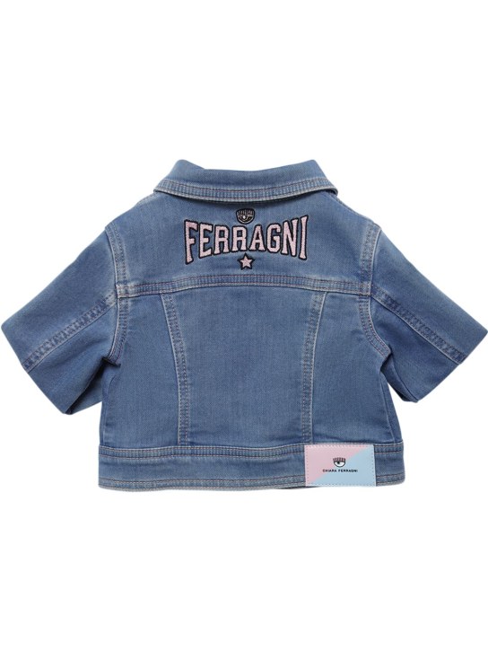 Chiara Ferragni - Veste effet denim à logo brodé