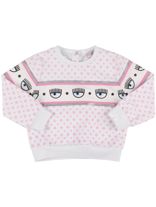 Chiara Ferragni: Felpa in misto cotone stampato