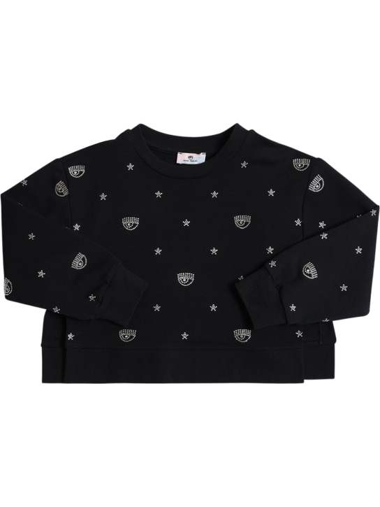 Chiara Ferragni: SWEATSHIRT AUS BAUMWOLLE MIT LOGO
