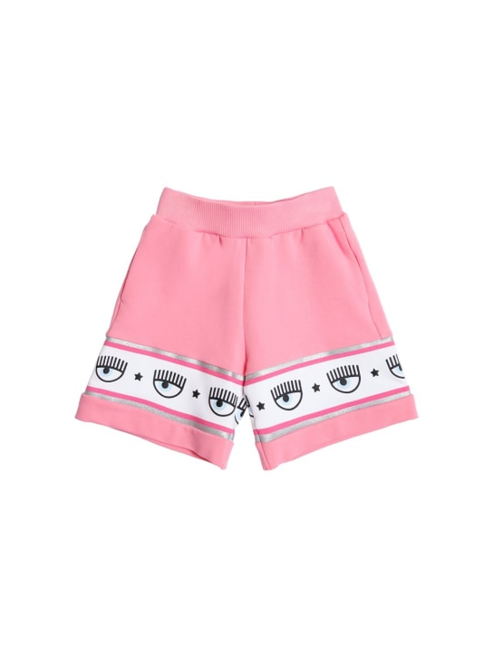 Chiara Ferragni - Shorts in felpa di cotone con logo