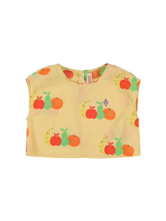 The Animals Observatory - Crop top en coton imprimé fruits