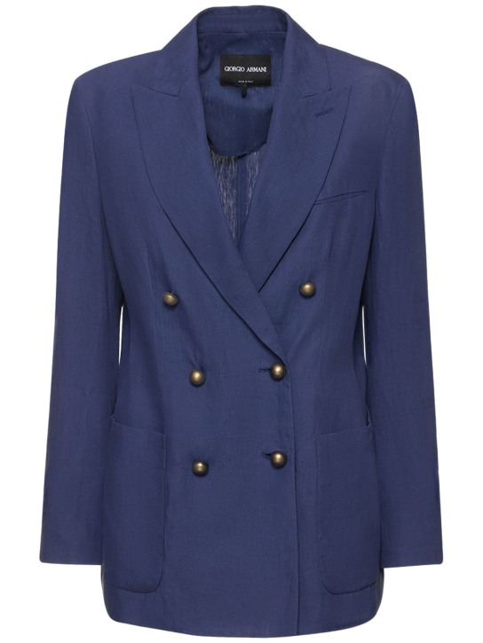 Giorgio Armani: Zweireihiger Leinen-Blazer