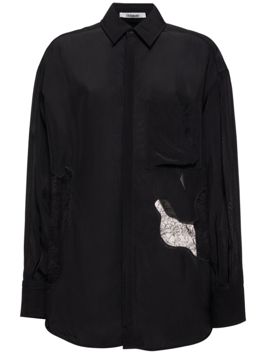 Gauchere - Chemise oversize en satin de viscose