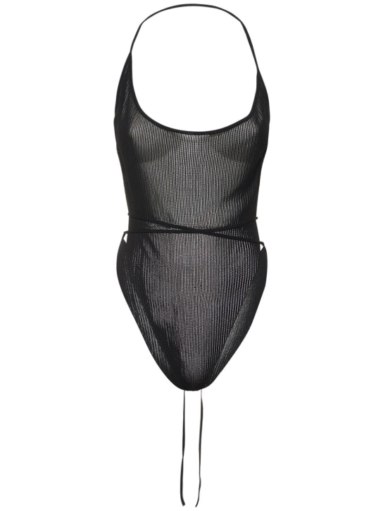 Petar Petrov: Viscose knit halter neck bodysuit