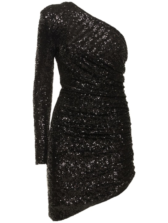 Michael Kors Collection - Vestito monospalla in jersey con paillettes