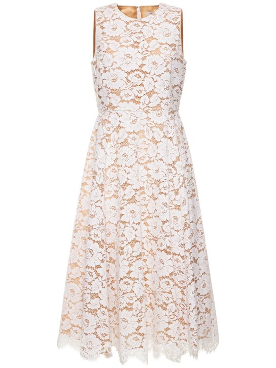 Michael Kors Collection - Vestito midi in pizzo di misto cotone
