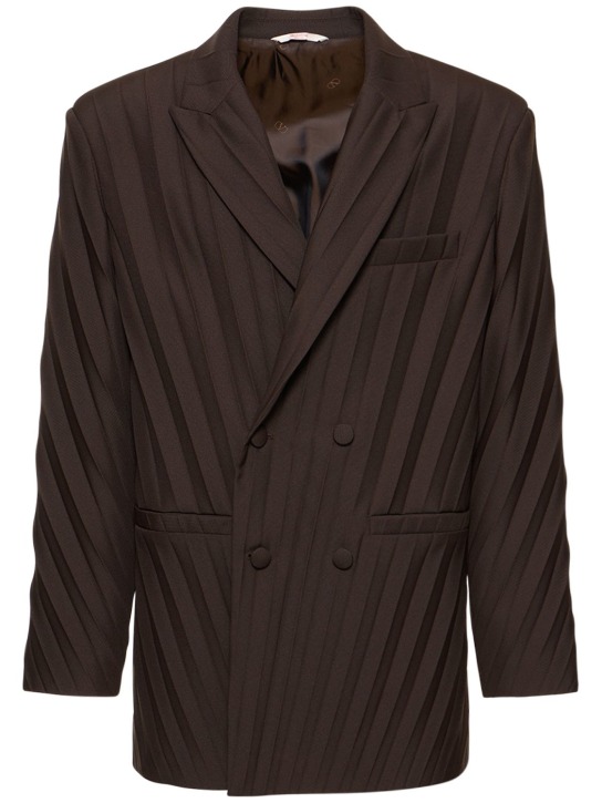Valentino - Veste plissée à double boutonnage