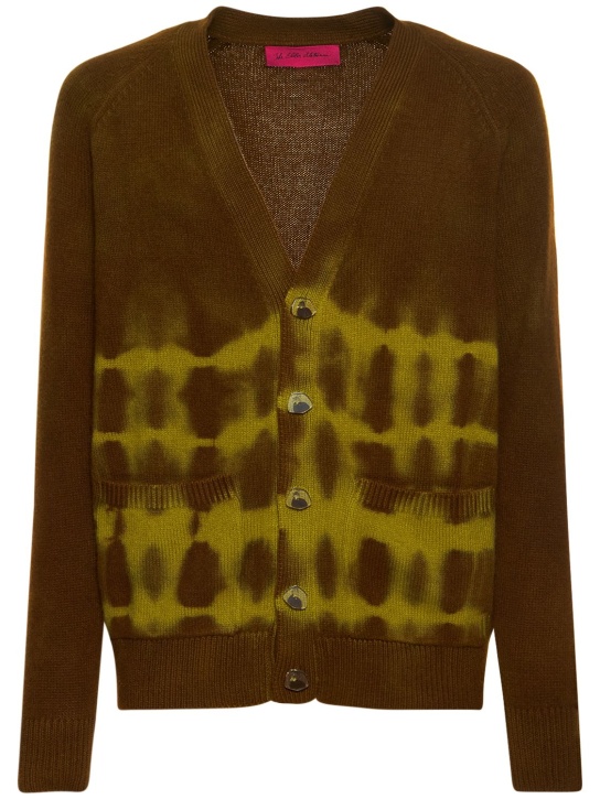 The Elder Statesman: Cardigan in maglia di cashmere tie dye